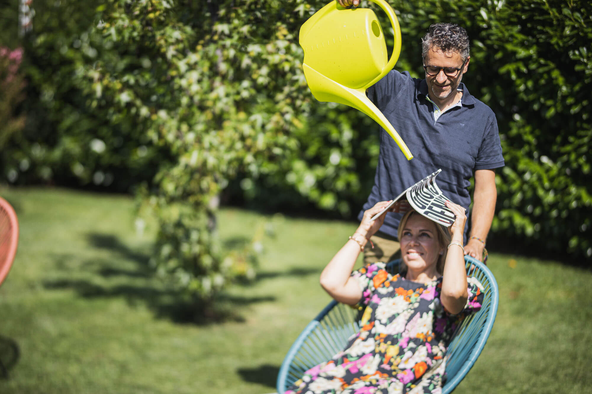 Hosts Edith and Michael